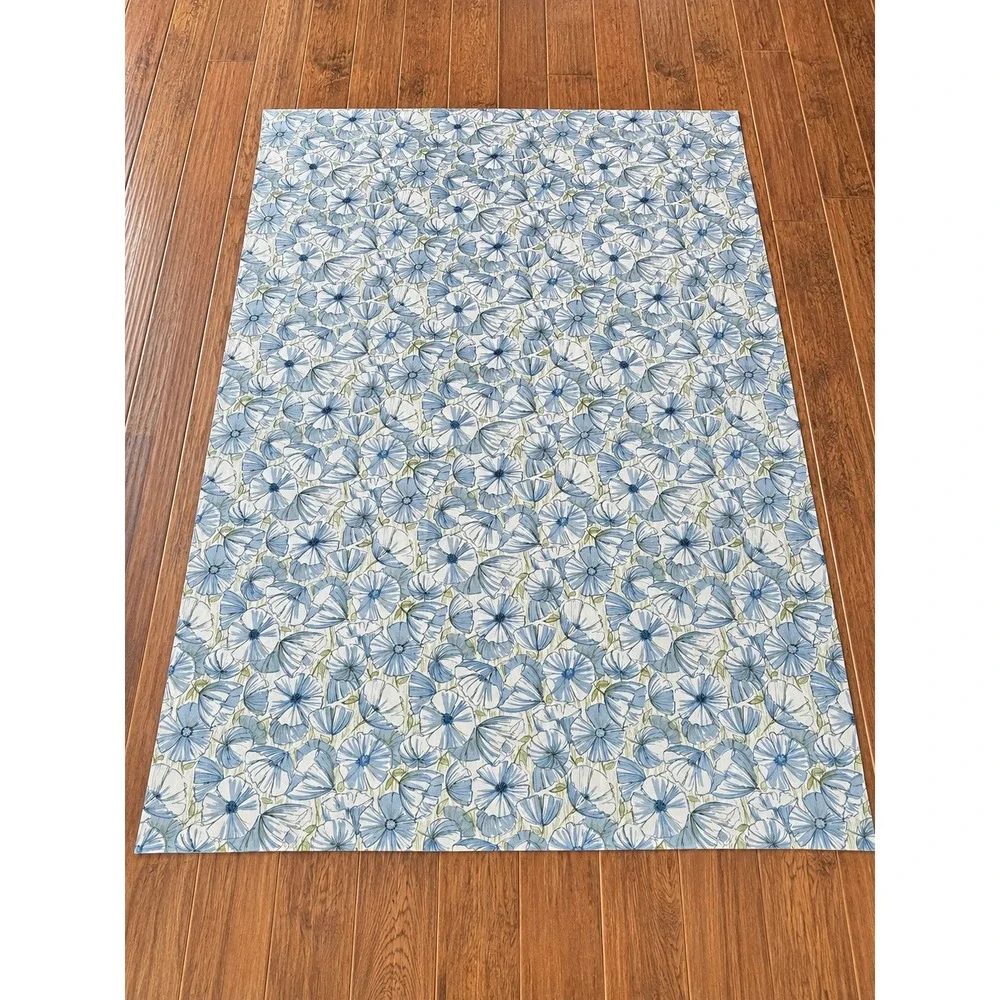 Vtg Lady Pepperell Twin Flat Sheet Floral Cotton Fabric Cutter Quilt Cottagecore